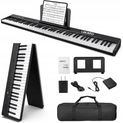 Pianino składane 88 klawiszy Lekato FP-10 Bluetooth MIDI przenośne