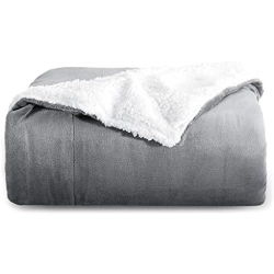 Koc Bedsure polar 150 cm x 130 cm szary