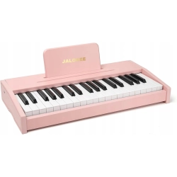 KLAWIATURA FORTEPIANOWA DLA DZIECI DREWNIANY INSTRUMENT 37 KLAWISZY RÓŻ