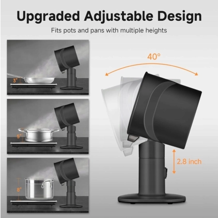 AMZCHEF ZM7001 Mobilny okap kuchenny z 4-biegowymi trybami filtr aluminiowy