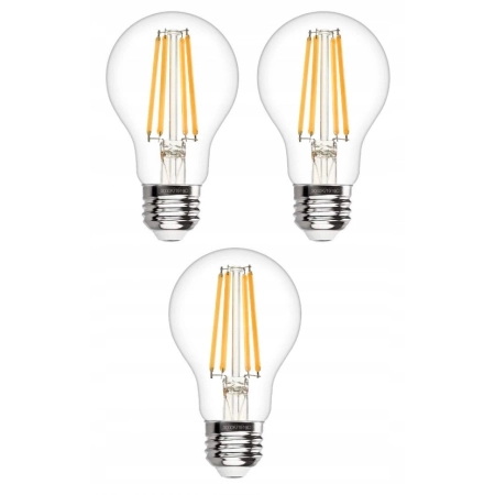 3 SZT. Żarówka LINKIND filament LED 7,2W szklana E27 ciepła 2700K 1521lm