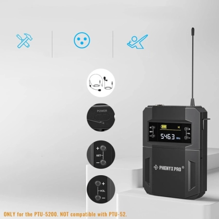 Bezprzewodowy system mikrofonowy Phenyx Pro PTU-5200B M2954