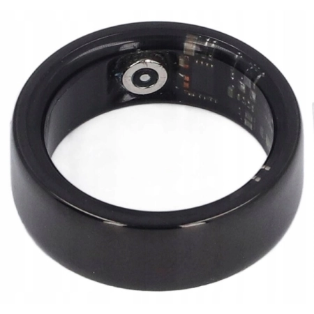 Smart Ring Czarny 9# Inteligentny Pierścień Sport Kroki Kalorie Tętno Sen