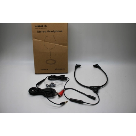 SIMOLIO SM-901 TV Słuchawki stereofoniczne SIMOLIO TV z regulacją głośności