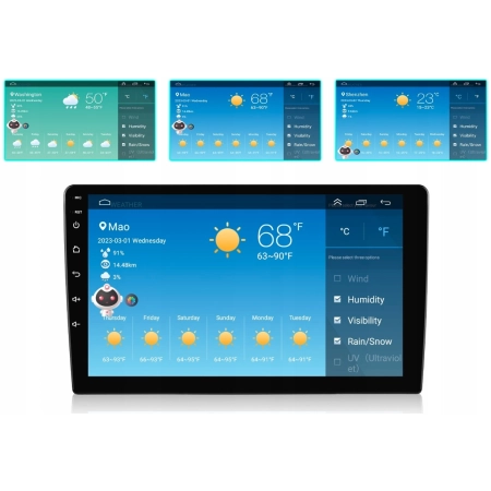 RADIO SAMOCHODOWE 2 DIN ANDROID 13, CARPLAY 4GB/64GB RDS DSP 9