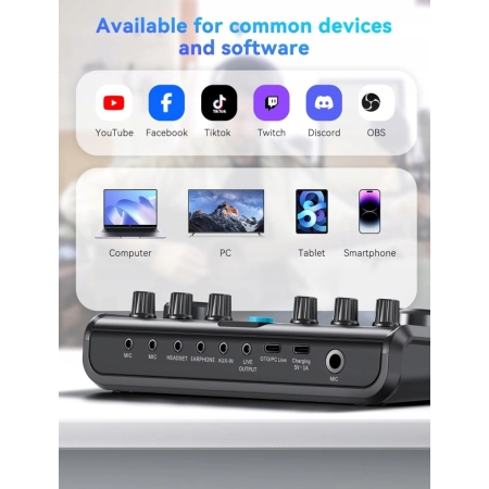 Zestaw Podcastowy SINWE P99 MC-98 Mikrofon USB Statyw