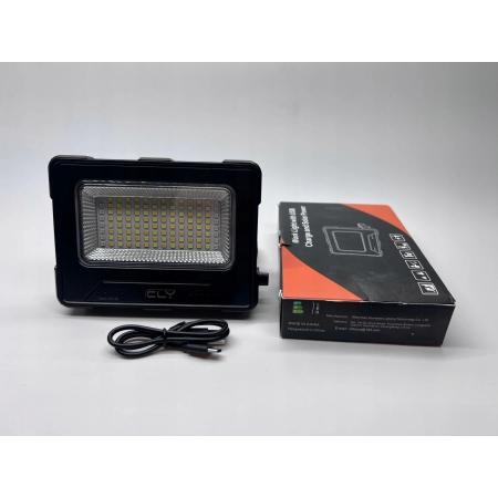 CLV Solarny reflektor LED 60W USB 12000 MAH 5 poziomów jasności
