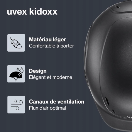 Kask dziecięcy Jeździecki Uvex Kidoxx rozmiar 49-54 Lekki Matowy