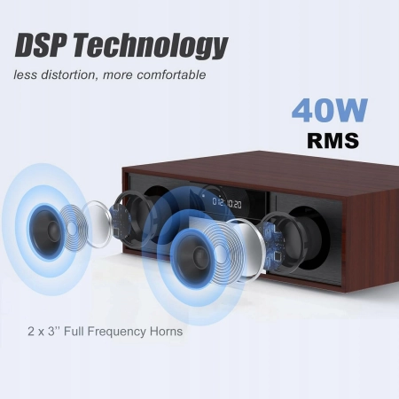 LONPOO LP-816 Kompaktowy zestaw stereo HiFi CD Bluetooth FM USB AUX
