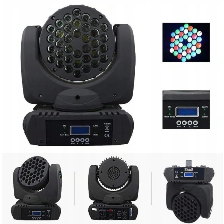 BETOPPER LM108 Ruchoma głowica LED RGBW lampa sceniczna efektowa DMX