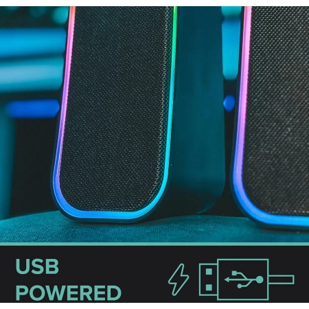 Zestaw głośników 2.0 SpeedLink TOKEN RGB Gaming Stereo Speaker 12 W czarny