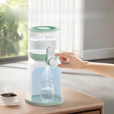 MOMCOZY Podgrzewacz do butelek zaparzacz 1700 ml 6 poziomów podwójna lampka