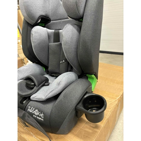 FableKids NALA fotelik samochodowy szary | Isofix, i-Size 76-150 cm, 3-punk