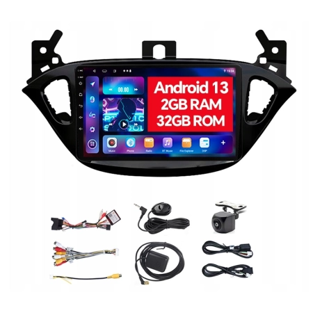 Radio samochodowe Eunavi Opel Adam 2013 -2016 Corsa E 2015 -2019 2-DIN 9"