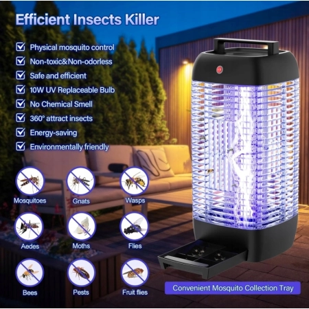Lampa przeciw komarom odstraszacz owadów IKI-910BE 10W