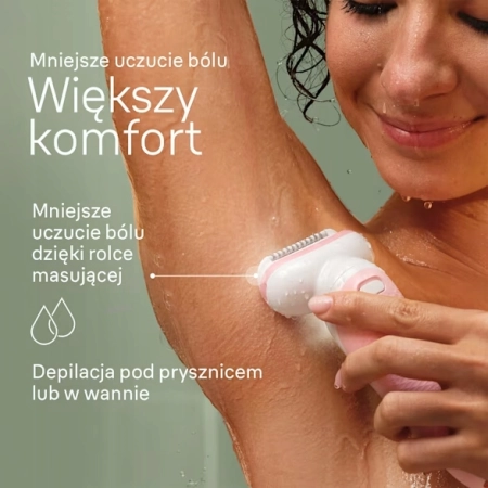 Braun Silk epil 9, Depilator Na Mokro/Sucho, Srebrny urządzenie dla kobiet