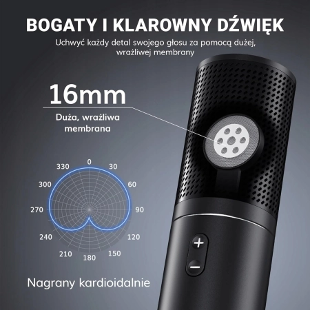 Mikrofon pojemnościowy studyjny Tonor Q9