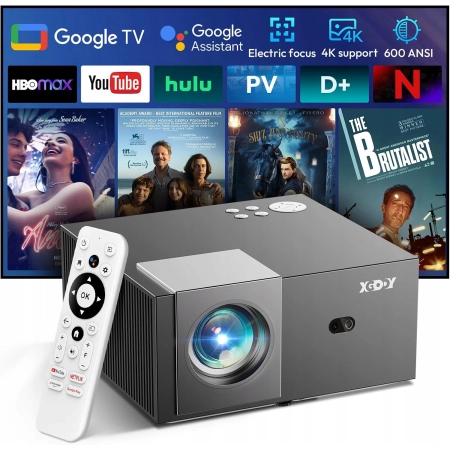 PROJEKTOR LCD KINOWY XGODY SAIL 2 RZUTNIK 1080P BLUETOOTH WLAN 4K 600ANSI