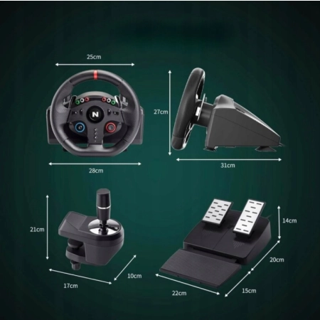 NITHO DRIVE PRO ONE Force Feedback Gamingowa Zestaw z Pedałami + Biegi