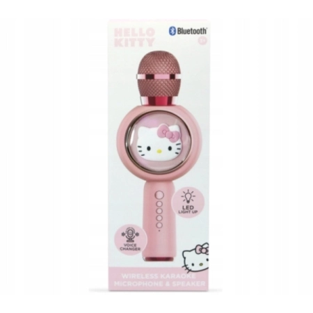 Mikrofon z głośnikiem Bluetooth OTL Technologies Hello Kitty PopSing LED
