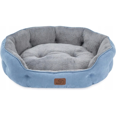BEDSURE Legowisko Pranie 63x53x20cm Dwustronna Poduszka Niebieskie