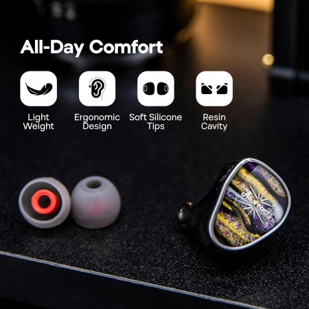 Linsoul Kiwi Ears Étude Monitor douszny, 3BA+1DD+1BN IEM HiFi