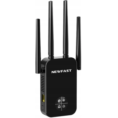 NEWFAST WiFi Repeater wzmacniacz sygnału WiFi 1200 Mb/s dwuzakresowy