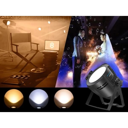 Reflektor BETOPPER LC002 LED COB 200W zimna ciepła biel DMX DJ scena