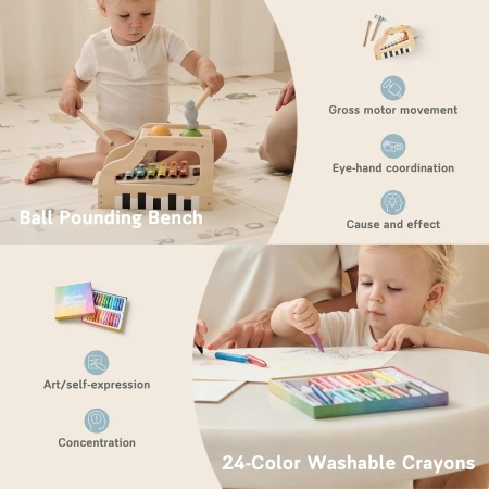 Zabawka Fortella Go Grow Box Montessori 13-15 miesięcy rozwojowa