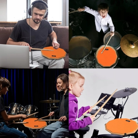 Pad Perkusyjny Perkusja Dwustronny SLINT 30cm Treningowy do Ćwiczeń Werbel