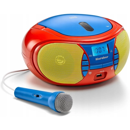 Radioodtwarzacz Kärcher RR 5026 Płyty CD FM USB z Mikrofonem