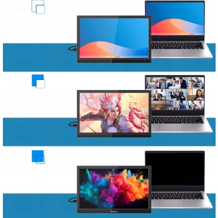 Thinlerain T1506KB przenośny monitor 15,6 FHD 1080p z HDMI i USB C