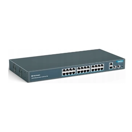 YuanLey AI YS2422FS-P 24-portowy przełącznik PoE z 2 Gigabit Ethernet