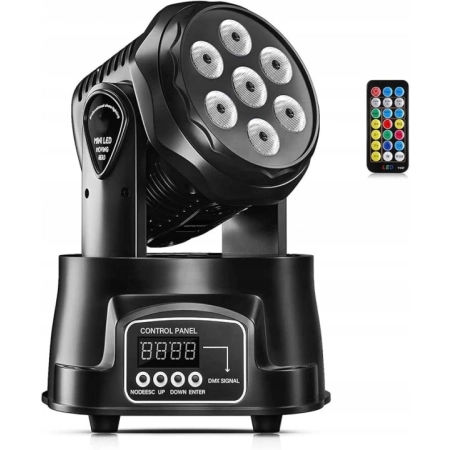 Oświetlenie Sceniczne Ruchoma głowica Światła LED 70W RGBW DMX