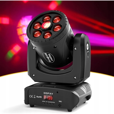 Głowa ruchoma UKING ZQ02235 BeeEye RGBW DMX512 120W