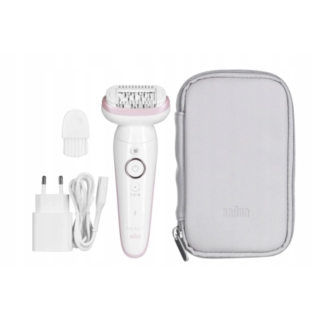 Braun Silk epil 9, Depilator Na Mokro/Sucho, Srebrny urządzenie dla kobiet