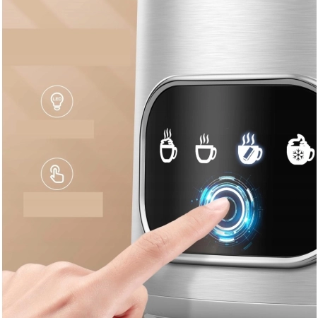 AMZCHEF Elektryczny Spieniacz Do Mleka 4w1 400ML Z Ekranem LED 500W