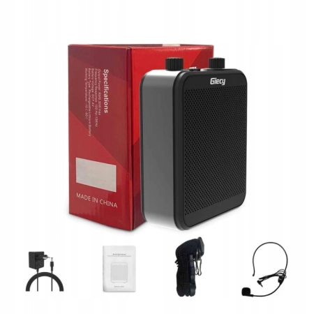 Głośnik przenośny Giecy G300 czarny 30 W Bluetooth akumulatorowy