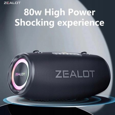 Potężny Głośnik ZEALOT S87 Moc 80W Bluetooth 5.2 16000mAh
