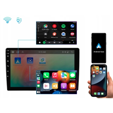 RADIO SAMOCHODOWE 2 DIN ANDROID 13, CARPLAY 4GB/64GB RDS DSP 9