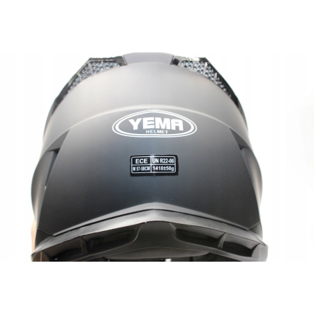 Kask Motocyklowy YEMA YM-915 Rozmiar M Wizjer Homologacja ECE