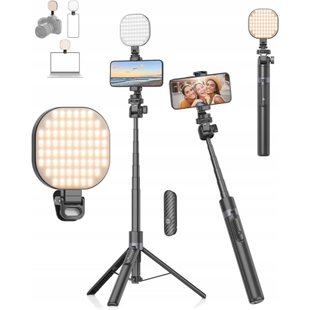 GAHENWO Statyw Selfie 155cm Tripod Do Kamery Telefonu iPhone Android