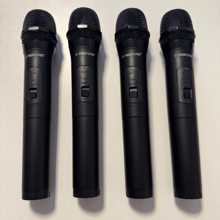 Phenyx Pro PTV-2000 Bezprzewodowy system mikrofonowy, 4-kanały, VHF