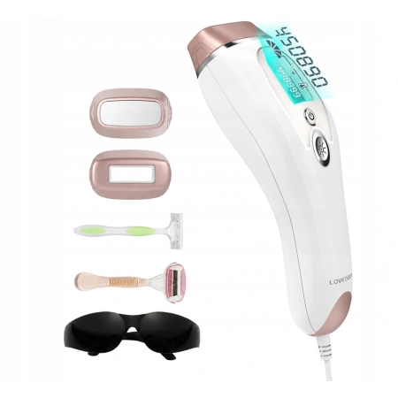DEPILATOR LASEROWY IPL Lovedock D-1126 Chłodzenie Lodem do Ciała i Twarzy