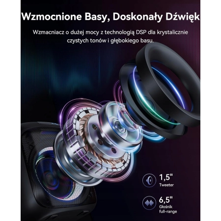 Głośnik karaoke GREEN KEEPER GKS60 Bluetooth 400W