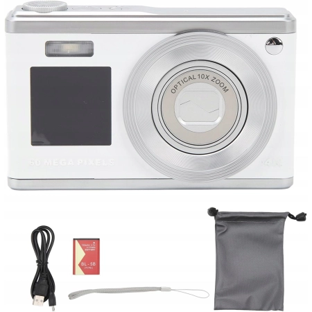 Kamera 4K Dual HD IPS Ekran 10X Optyczny Zoom Autofocus Retro Compact 3I