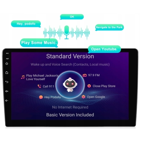 RADIO SAMOCHODOWE 2 DIN ANDROID 13, CARPLAY 4GB/64GB RDS DSP 9