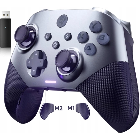 Pad bezprzewodowy EasySMX X10 PC ANDROID iOS SWITCH fioletowy