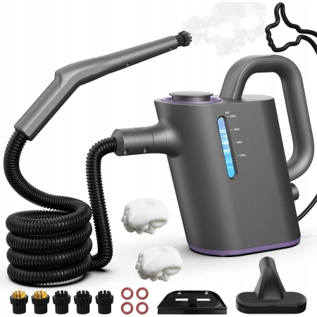 Myjka parowa czyścik do okien fug parownica ręczna zestaw 1500w mocny 550ML