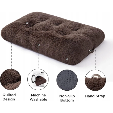 Legowisko dla psa BEDSURE Fluffy dla średnich psów - 74 x 53 x 8 cm